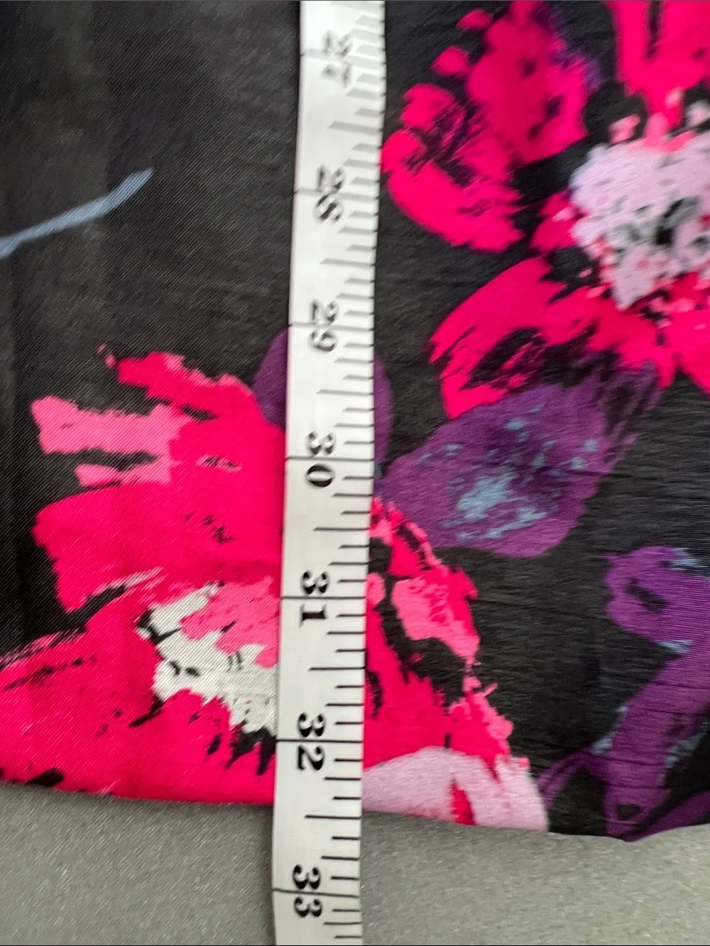 Gymboree | Black Dress with Pink & Purple Floral Print Size 12
